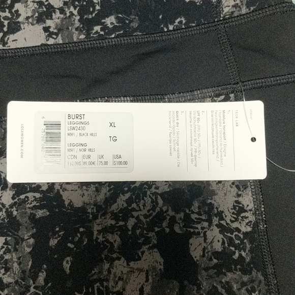 NFSD52023 Lole Burst Leggings Size XL 🆕w/tags - Picture 2 of 12